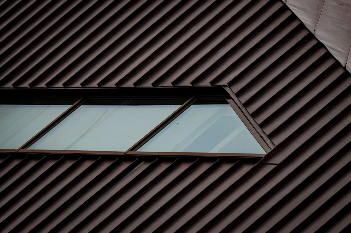 Dark standing seam metal roof with skylights on a home in Salinas, CA